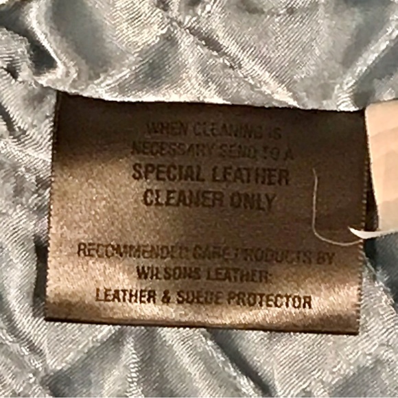 WILSONS LEATHER Maxima Vintage Leather Coat with Patches - LG - Picture 9 of 10